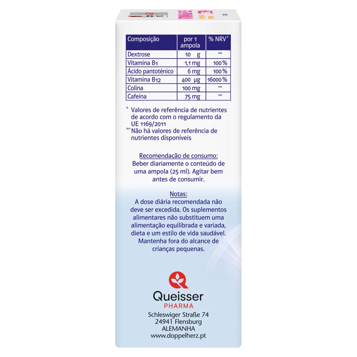 Doppelherz system VITAMINA B12 PLUS Vista lateral esquerda