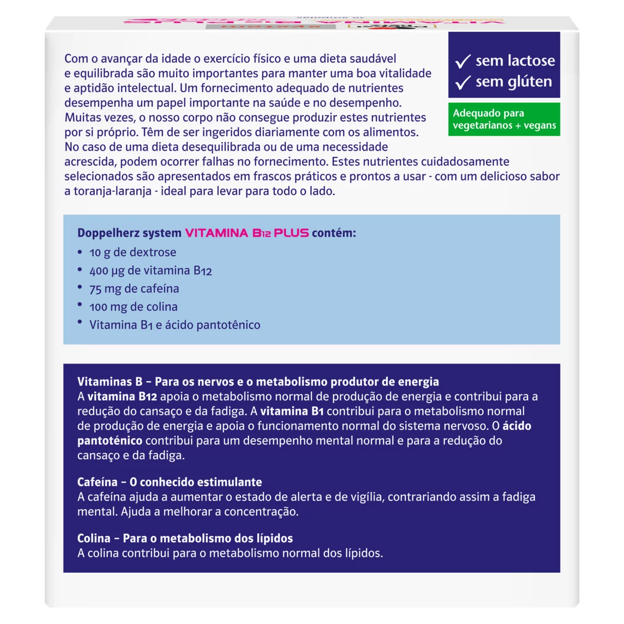 Doppelherz system VITAMINA B12 PLUS Vista traseira