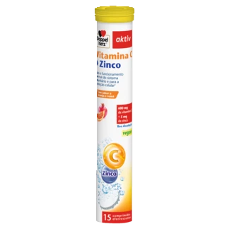 Doppelherz aktiv Vitamina C + Zinco Vista frontal